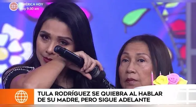 Tula Rodríguez se quiebra al hablar por primera vez tras fallecimiento de doña Clarita.
