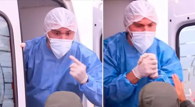 El doctor argentino se enfrentó a los turistas que impedían avanzar con pacientes en una ambulancia. El doctor argentino se enfrentó a los turistas que impedían avanzar con pacientes en una ambulancia.