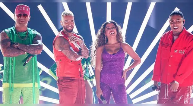 Anitta descarta tener COVID-19 y abre ceremonia junto a Maluma.