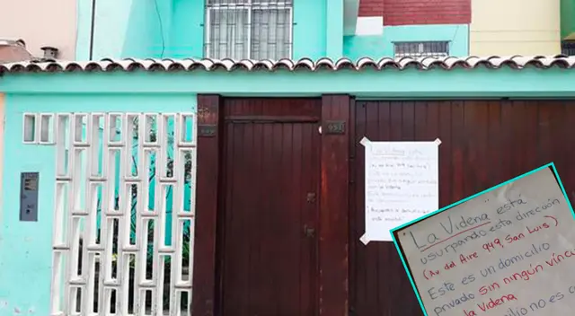 La familia indicó que la Videna está ursupando su dirección.