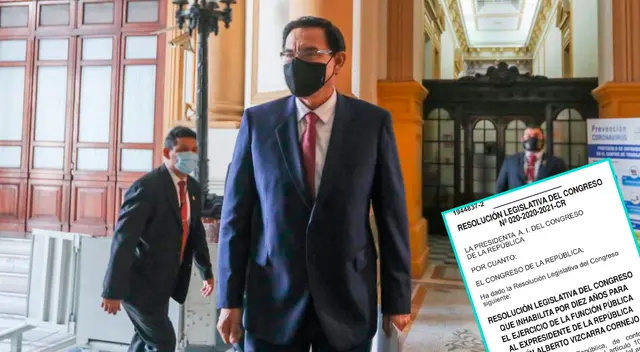 Martín Vizcarra no podrá ejercer ningún cargo público por 10 años.