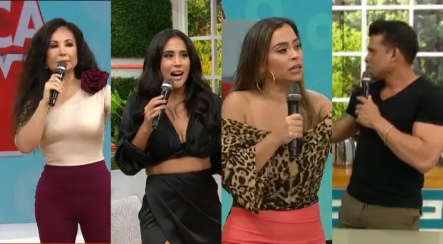 Janet Barboza, Melissa Paredes, Giselo y Christian Domínguez le dijeron a Ethel Pozo que debería dar el salto al programa de su mamá, Gisela Valcárcel.