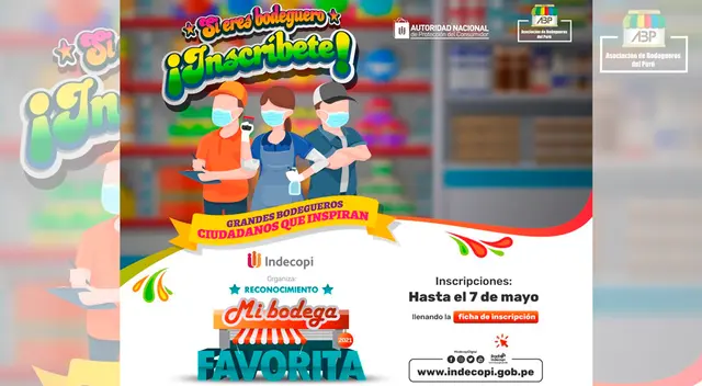 Indecopi reconocerá a los bodegueros de todo el país a través del concurso “Mi Bodega Favorita 2021”