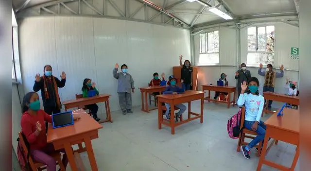 Escuelas rurales de Arequipa empiezan su año escolar en la modalidad semipresencial.