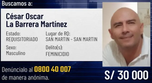 Ministerio del Interior incluye a César La Barrera Martínez en el Programa de Recompensas Ministerio del Interior incluye a César La Barrera Martínez en el Programa de Recompensas