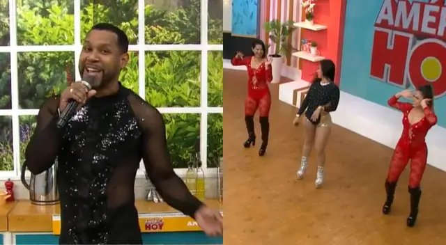 Explosión de Iquitos llegó al set de América Hoy para interpretar el tema que han hecho viral, y Giselo sorprendió al cantar con ellos.