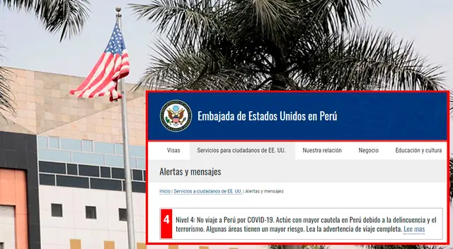 Perú pasó de presentar nivel 3 de alerta, que significa “reconsiderar el viaje” a nivel 4, considerado como “no viajar”. Perú pasó de presentar nivel 3 de alerta, que significa “reconsiderar el viaje” a nivel 4, considerado como “no viajar”.