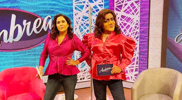 Andrea Llosa estará frente a su clon en programa cómico. Andrea Llosa estará frente a su clon en programa cómico.