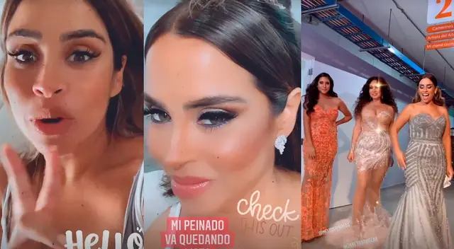 La conductora de América Hoy, se mostró feliz de que haya llegado el día y fue compartiendo detalles de su atuendo y maquillaje.