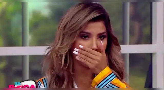 Yahaira Plasencia tras esconderse en la maletera. Yahaira Plasencia tras esconderse en la maletera.