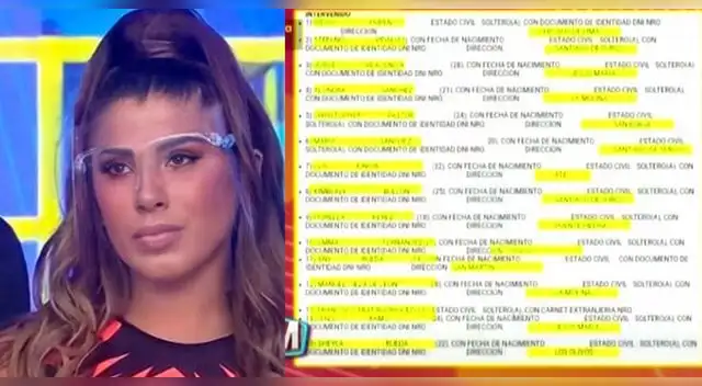 Yahaira Plasencia no figura en parte policial de los intervenidos en Cieneguilla. Yahaira Plasencia no figura en parte policial de los intervenidos en Cieneguilla.