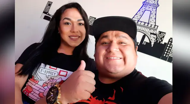 Frejolito Jr. junto a Dayanita con quien trabajó antes que sea conocida en programa de JB.