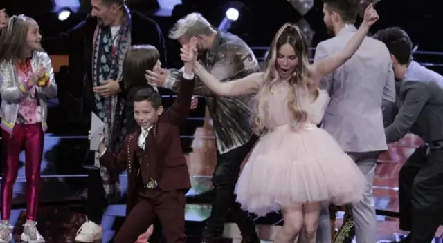 Belinda gana por primera vez la La Voz Kids México. Belinda gana por primera vez la La Voz Kids México.