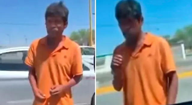 El curioso video fue grabado en una carretera de México.