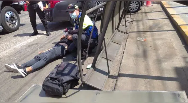 Menor fue trasladado a hospital