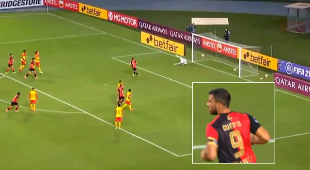 Bernardo Cuesta puso el 1-0 vía penal para Melgar sobre Aucas en el Estadio Nacional de Lima.