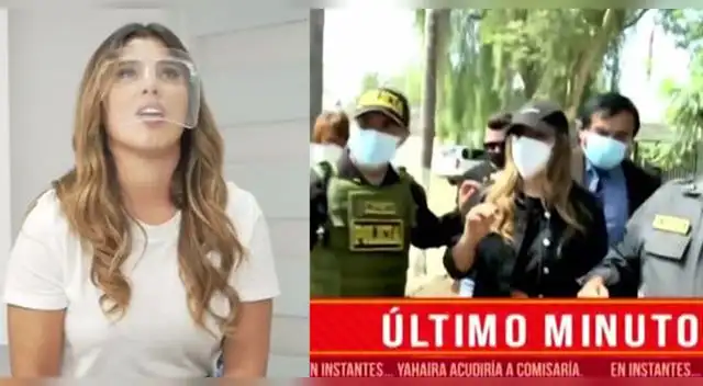 Yahaira Plasencia llega a la comisaría de Cieneguilla. Yahaira Plasencia llega a la comisaría de Cieneguilla.