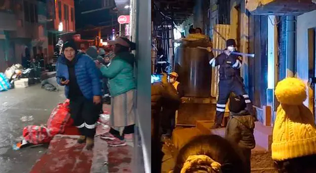 Puneños queman bares en La Rinconada por que es nido de delincuentes.