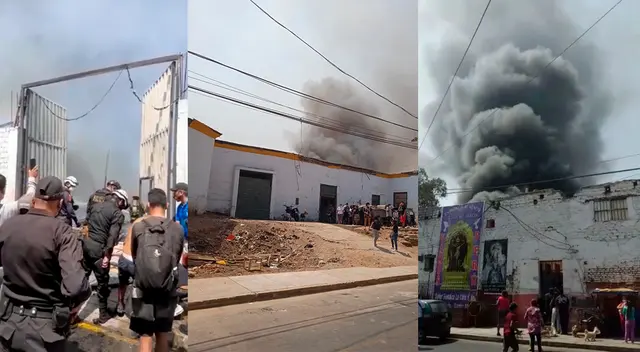 Incendio en casona de Barrios Altos. Incendio en casona de Barrios Altos.