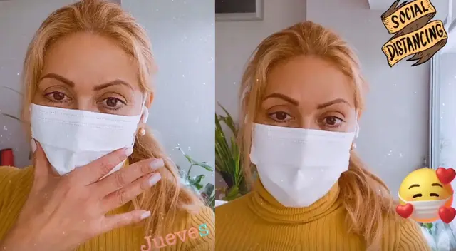 Gisela Valcárcel revela que utiliza mascarilla al visitar a su madre en la misma casa