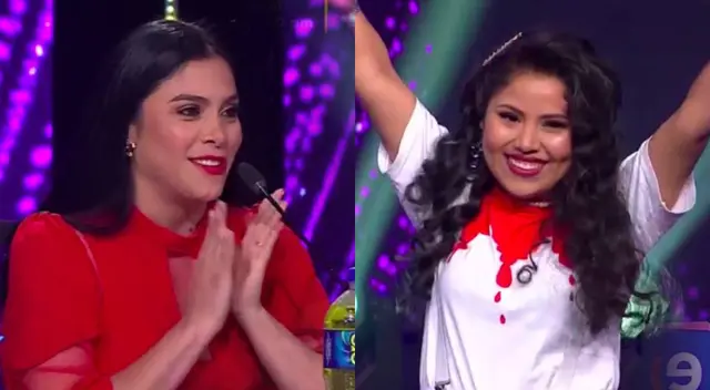 Noemi Ávila, imitadora de la Princesita Mily, impresionó a Maricarmen Marín, y se emocionó al escuchar los comentarios que ella le hizo.