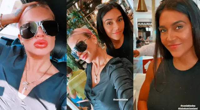 Tanto Vania Bludau como Leslie Shaw se acaban de vacunar contra el coronavirus en Miami, y es la primera vez que se ven en algunas semanas. Tanto Vania Bludau como Leslie Shaw se acaban de vacunar contra el coronavirus en Miami, y es la primera vez que se ven en algunas semanas.