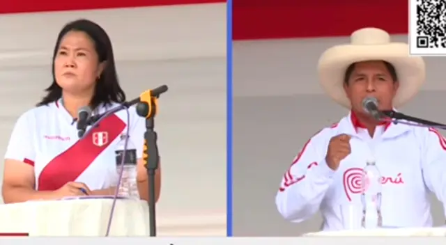 Debate entre Castillo y Keiko sacó chispas en Chota. Debate entre Castillo y Keiko sacó chispas en Chota.