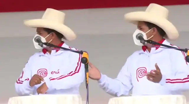 Pedro Castillo espero más de 20 minutos a Keiko Fujimori en plaza de armas de Chota.