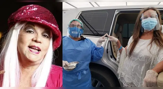 Yola Polastry recibe primera dosis de vacuna.