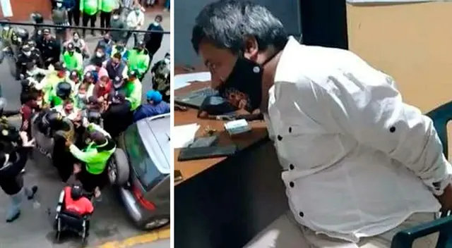 Arturo Fernández terminó esposado y trasladado hasta la dependencia policial donde permaneció sentado hasta culminar con las diligencias de ley. Arturo Fernández terminó esposado y trasladado hasta la dependencia policial donde permaneció sentado hasta culminar con las diligencias de ley.