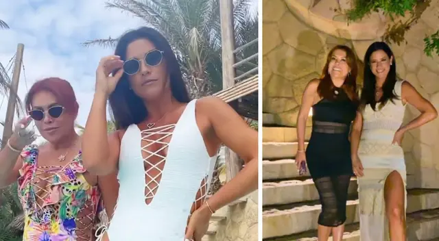 Magaly Medina y María Pia Copello disfrutan de un divertido fin de semana juntas.