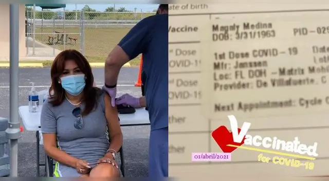 Magaly Medina se vacunó contra el COVID-19.