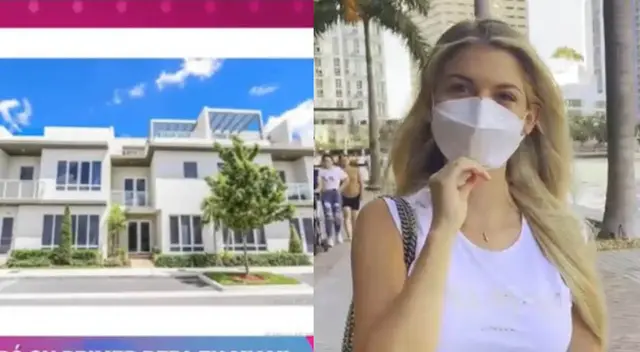 Brunella Horna sobre su departamento en Miami.