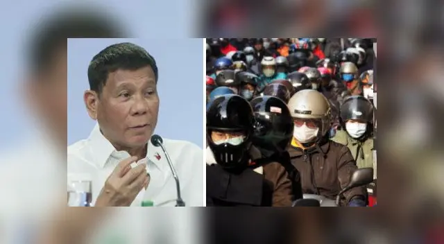 Filipinas: Presidente Rodrigo Duterte ordena arrestar a las personas que lleven mal la mascarilla.