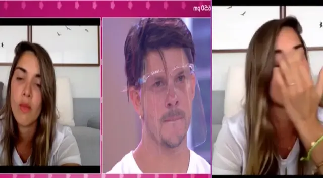Korina Rivadeneira llora al no poder estar con Mario Hart.