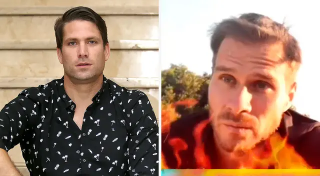 Miguel Arce furioso con conductor Paco Bazán. Miguel Arce furioso con conductor Paco Bazán.