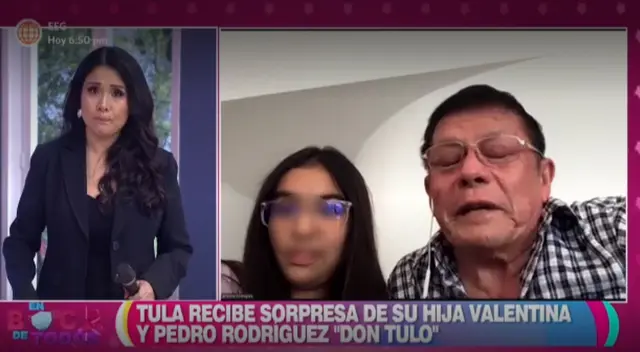 Tula Rodriguez protagoniza emotivo momento tras recibir sorpresa de parte de su padre e hija. Tula Rodriguez protagoniza emotivo momento tras recibir sorpresa de parte de su padre e hija.