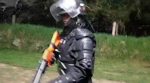 Periodistas recibieron perdigones por parte de la fuerza policiall.