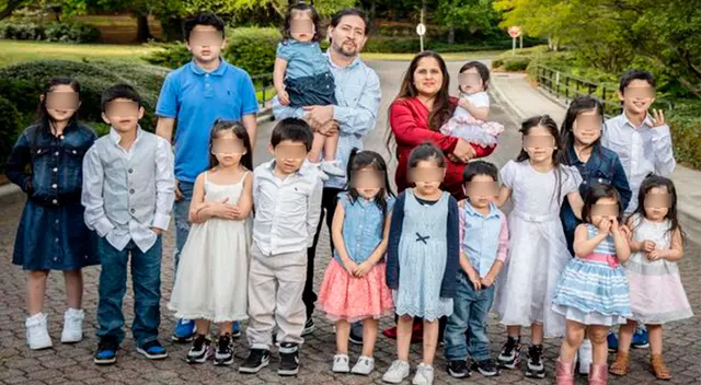 Patty Hernández al lado de su esposo Carlos y sus hijos. Patty Hernández al lado de su esposo Carlos y sus hijos.