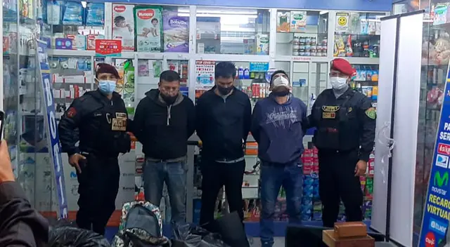 Se logró recuperar los medicamentos, productos y artefactos que estaban en sacos.