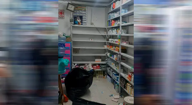 Se logró recuperar los medicamentos, productos y artefactos que estaban en sacos.