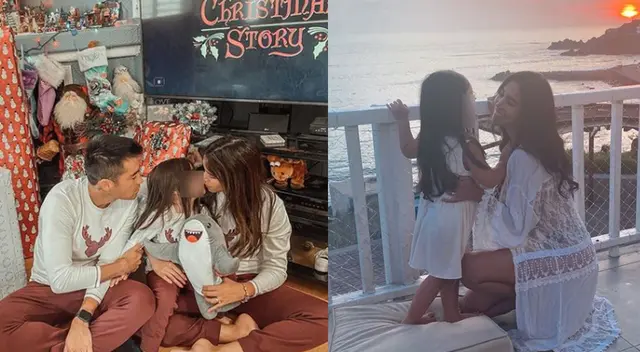 Melissa Paredes pasa un maravilloso día de la madre junto a su pequeña.