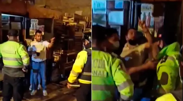 Uno de los infractores comenzó agredir a las autoridades en la intervención. Uno de los infractores comenzó agredir a las autoridades en la intervención.