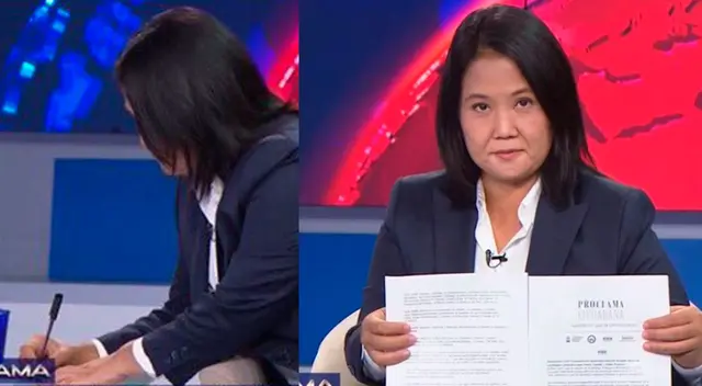 Keiko Fujimori firma Proclama Ciudadana