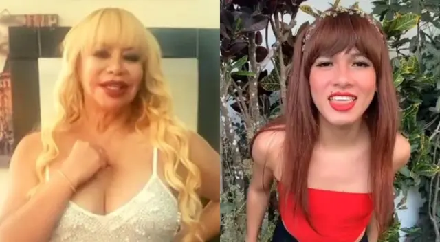 Susy Díaz le dio la patadita de la suerte a La Uchulú y se mostró dispuesta a bailar junto a ella su conocido tema “Mueve la cabeza”.