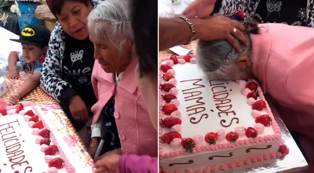 La adulta mayor sorprendió a millones con su tierna reacción. La adulta mayor sorprendió a millones con su tierna reacción.