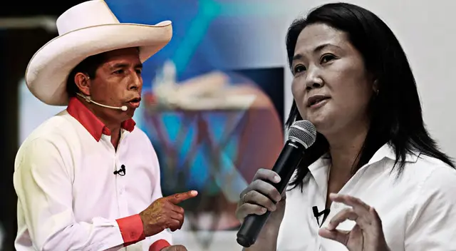 debate presidencial entre Pedro Castillo y Keiko Fujimori