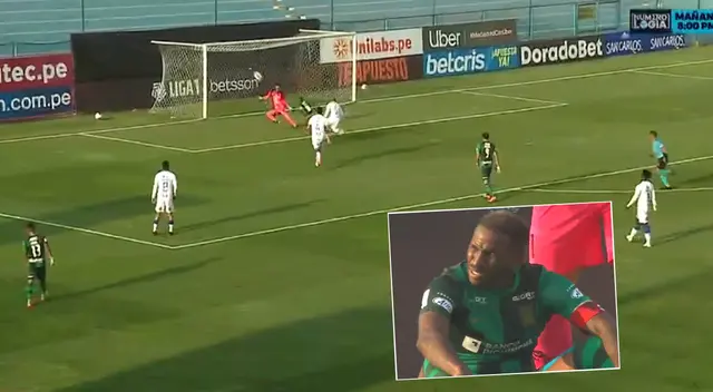 Jefferson Farfán volvió a desperdiciar una clara ocasión de gol para Alianza Lima.