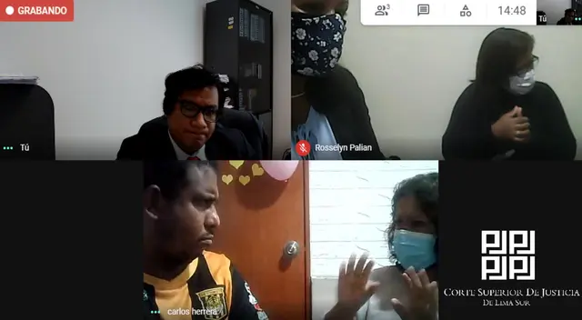 Realizaron audiencia única a través del lenguaje de señas Realizaron audiencia única a través del lenguaje de señas