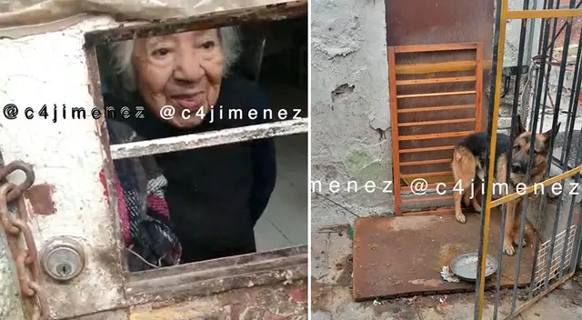 La adulta mayor fue encontrada descuidada y en condiciones de abandono.